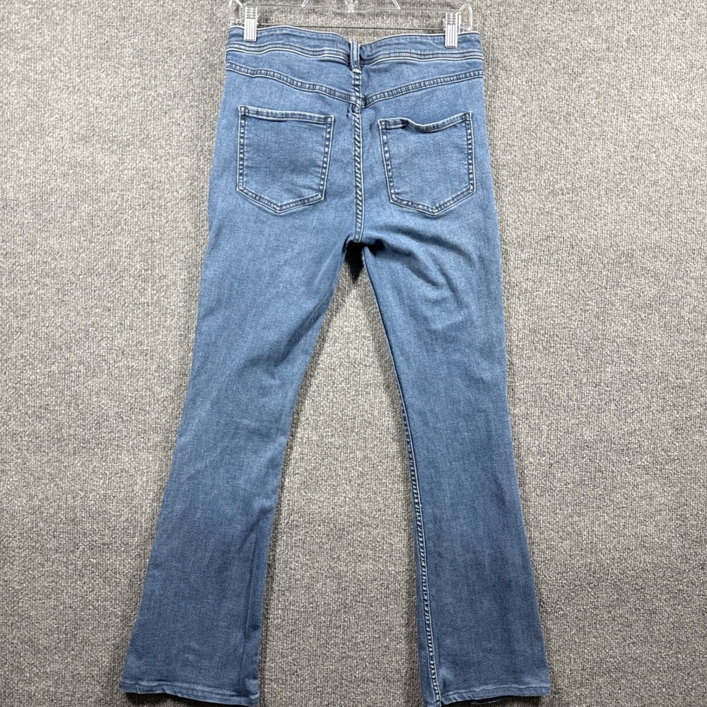 Free People Jeans Womens 28 FlareMid Rise Button Fly - Picture 3 of 12